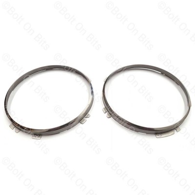 Pair of Wipac 7" Stainless Steel Bezels
