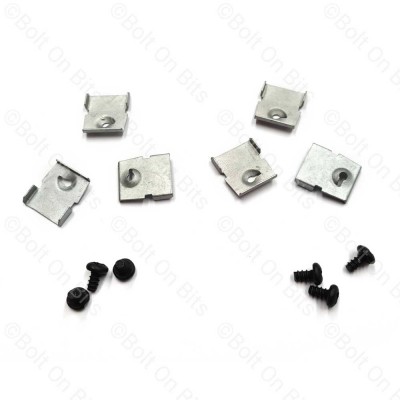2 Packs of 3 Wipac Headlight Bezel Clips with Screws (6 Clips in Total)
