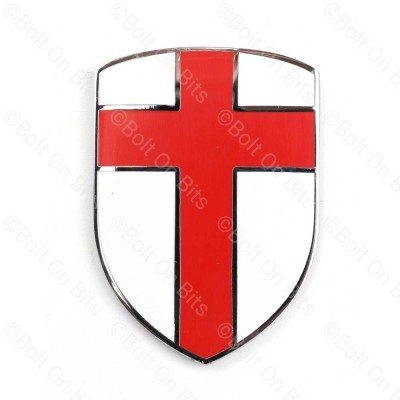 Enamel St Georges Flag Crusader Shield