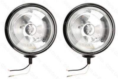 Pair of Black "Mini" Spot Lamps