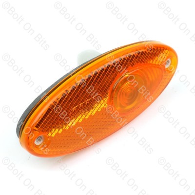 Hella Amber Oval Side Repeater with reflector